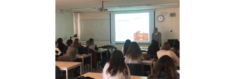 Charla al alumnado del grado en Ciencia y Tecnología de los Alimentos, Universidad de Murcia