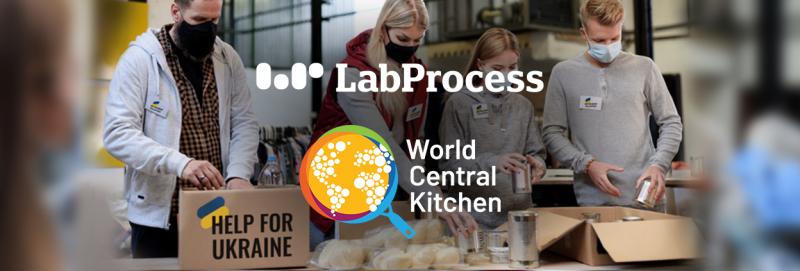 LabProcess participa en la campaña de World Central Kitchen para enviar ayuda humanitaria a Ucrania 