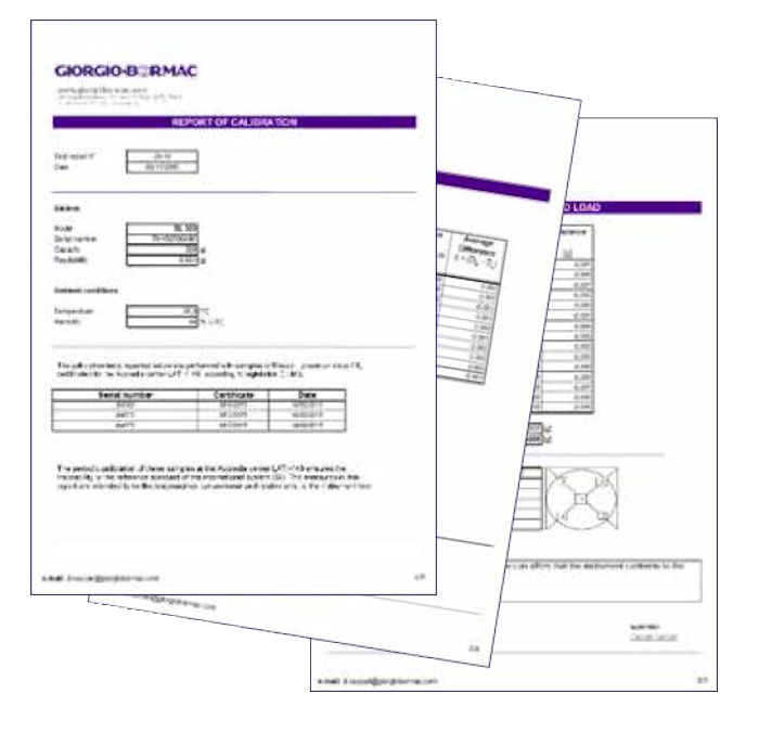 Certificado de calibración DKD/Accredia 