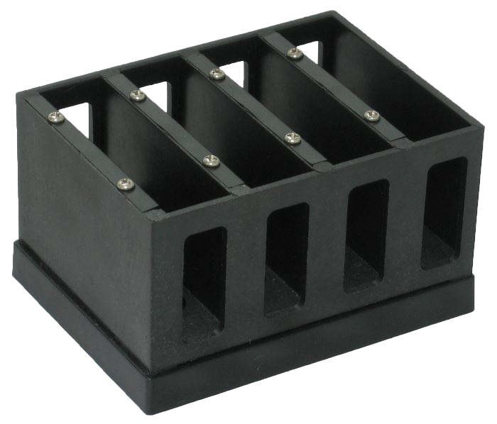 Soporte para cubetas longitud de paso de 10 a 50 mm.