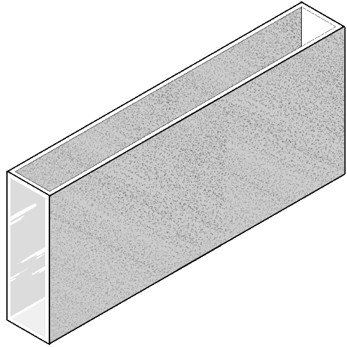 Cubeta de vidrio de 100 mm de paso.