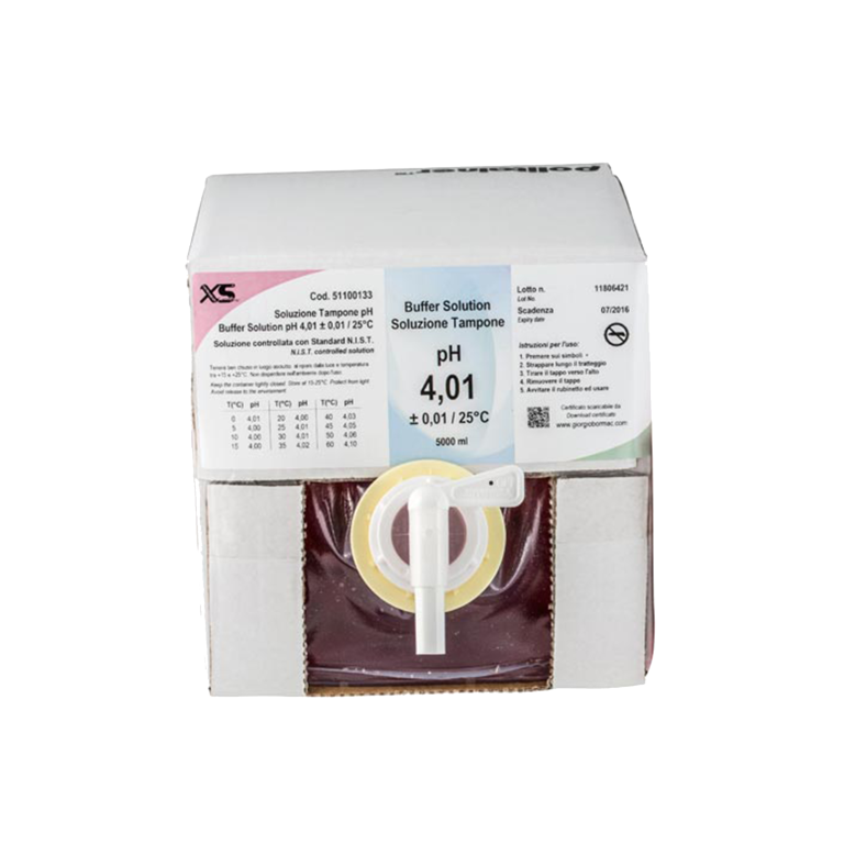 Disolución tampón pH 4.01, Politainer de 5 litros. 