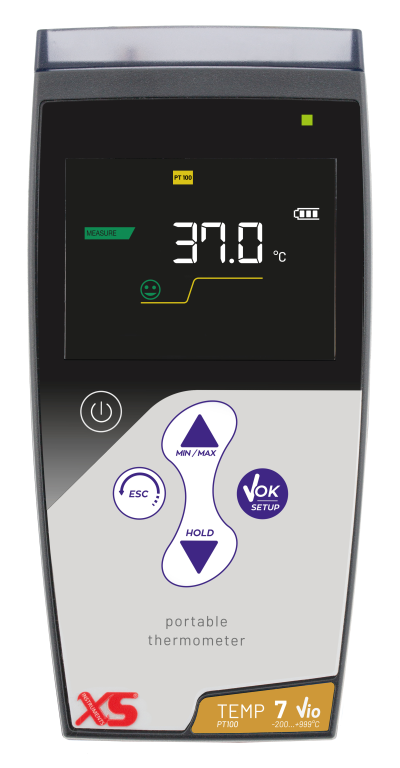 Termómetro portátil TEMP 7 VIO Pt100