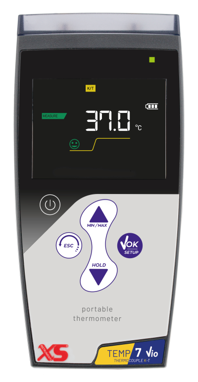 Termómetro portátil TEMP 7 VIO K/T