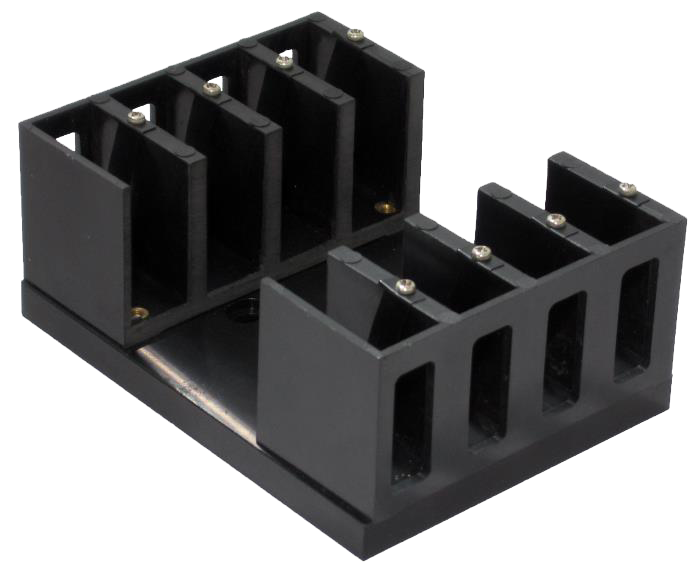 Soporte para cubetas longitud de paso de 10 a 100 mm.