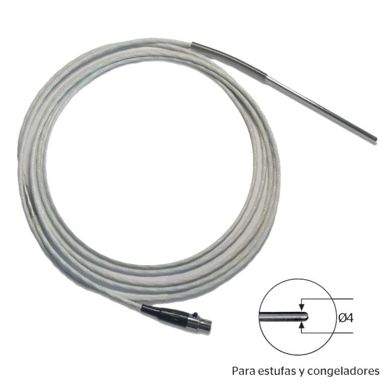 Sonda de temperatura Pt100, FLEXIBLE